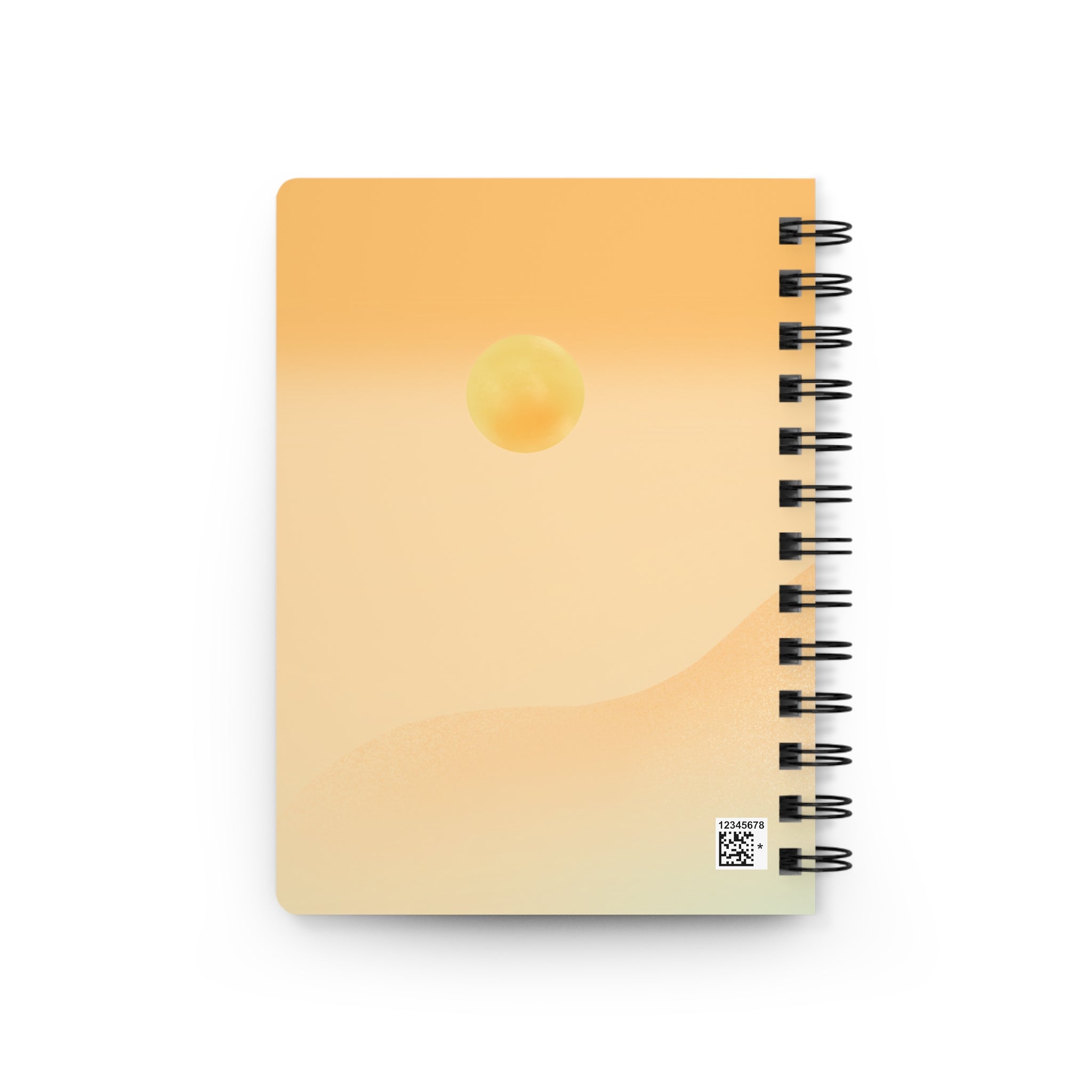 Sunrise Minimalist Spiral Journal — Sunset Gradient Notebook