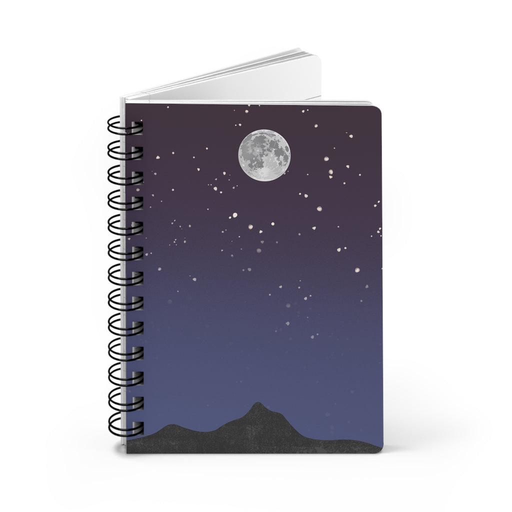 Moonlit Night Spiral Journal — Starry Sky Notebook for Dreaming