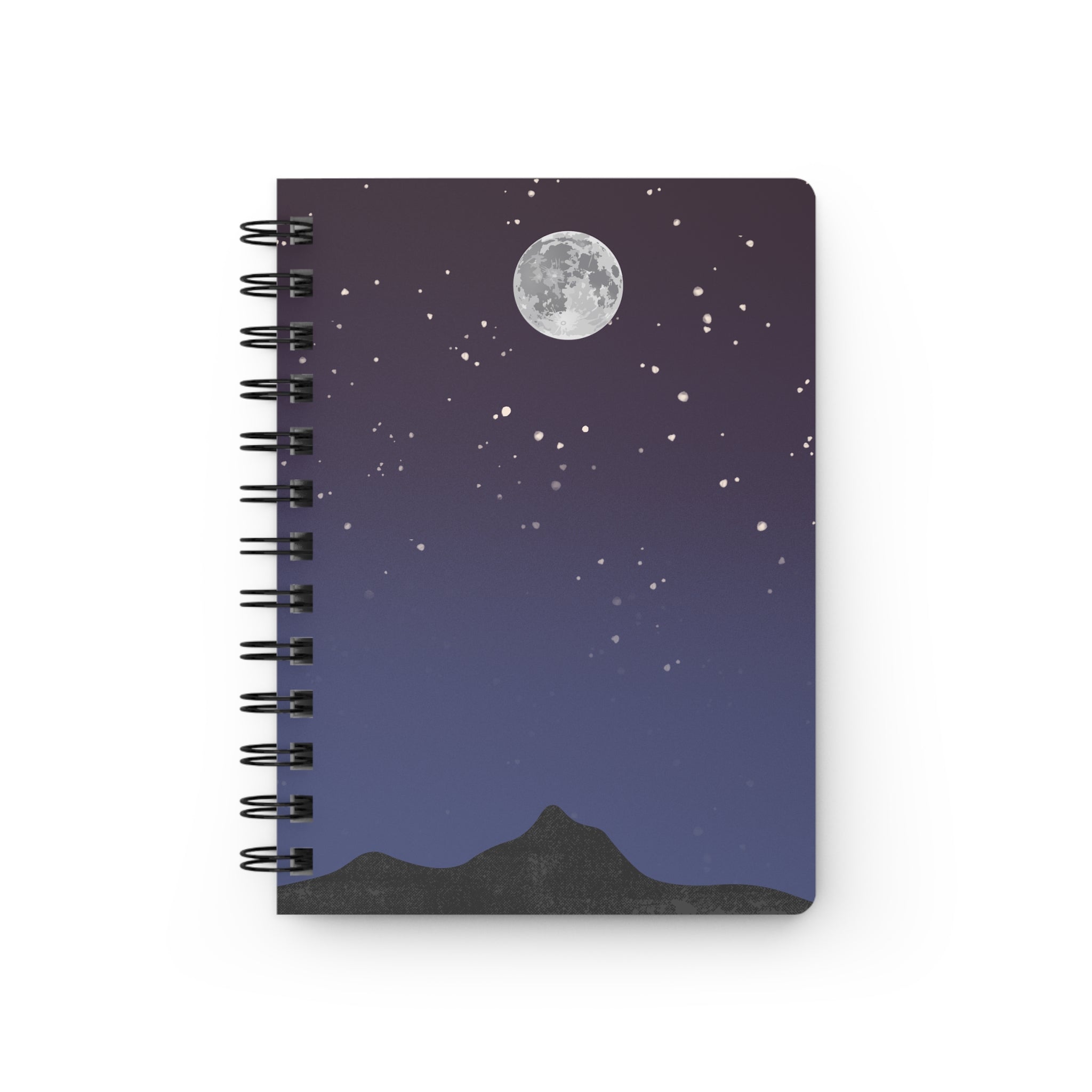 Moonlit Night Spiral Journal — Starry Sky Notebook for Dreaming