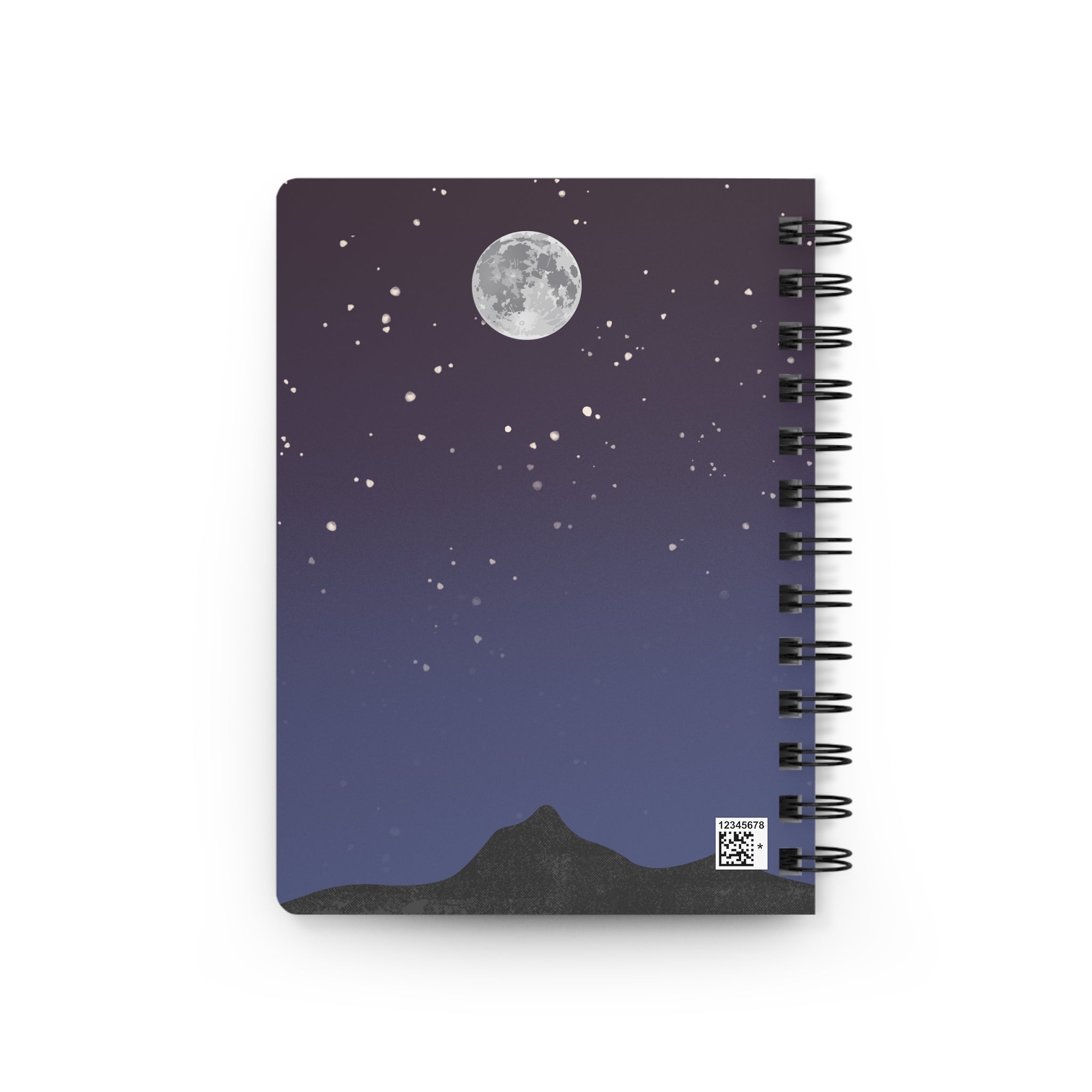 Moonlit Night Spiral Journal — Starry Sky Notebook for Dreaming