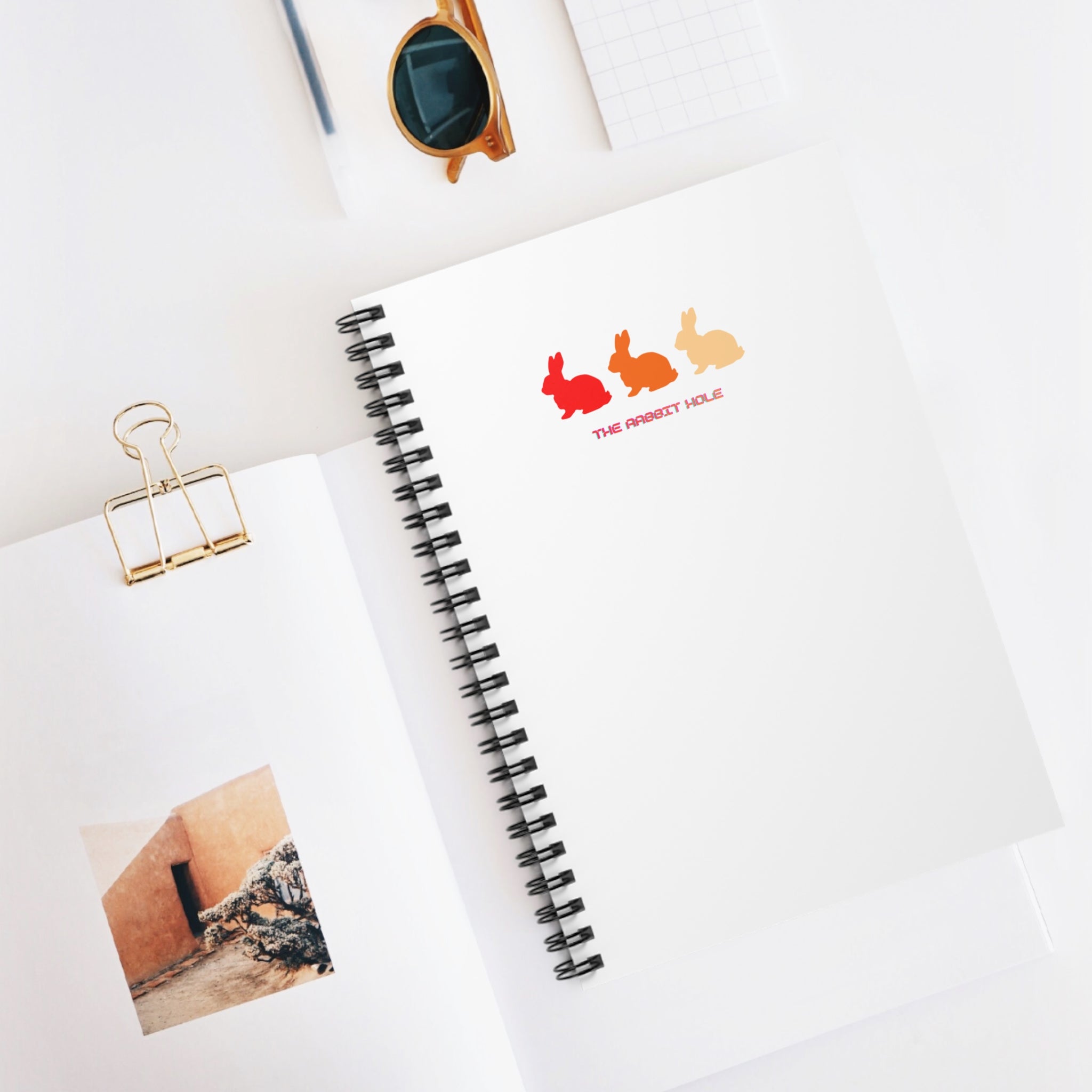 Copy of Bunny Trio Spiral Notebook — "The Bravest Hares" Ruled Journal