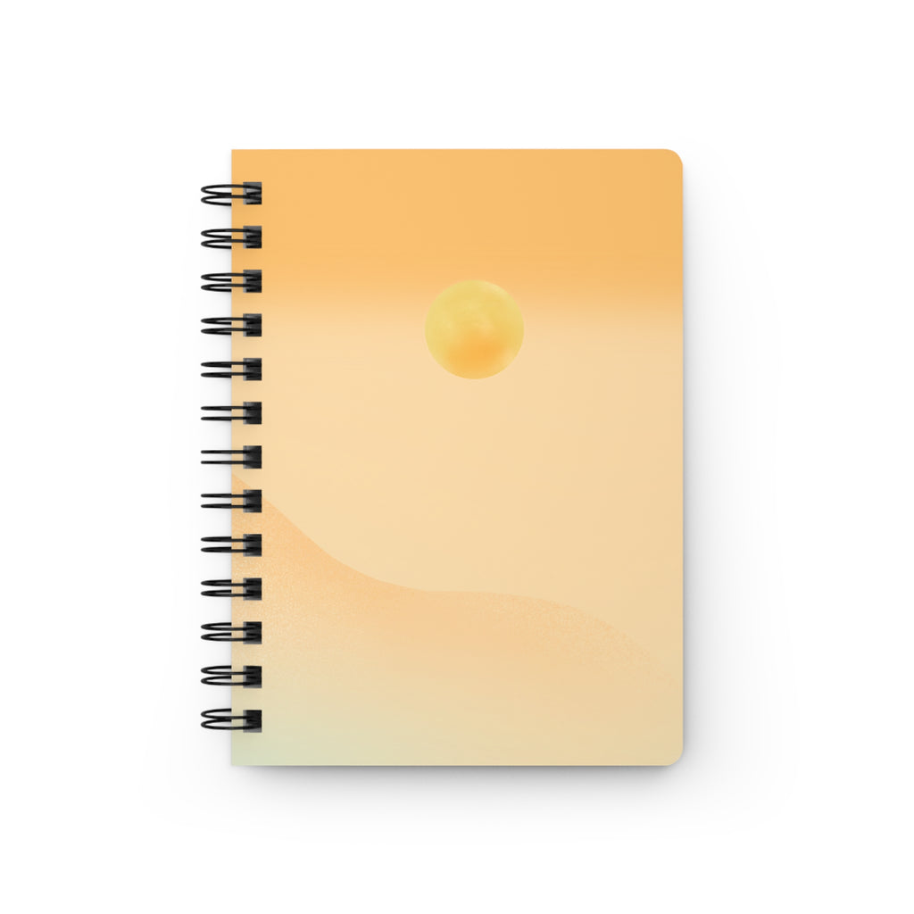 Sunrise Minimalist Spiral Journal — Sunset Gradient Notebook