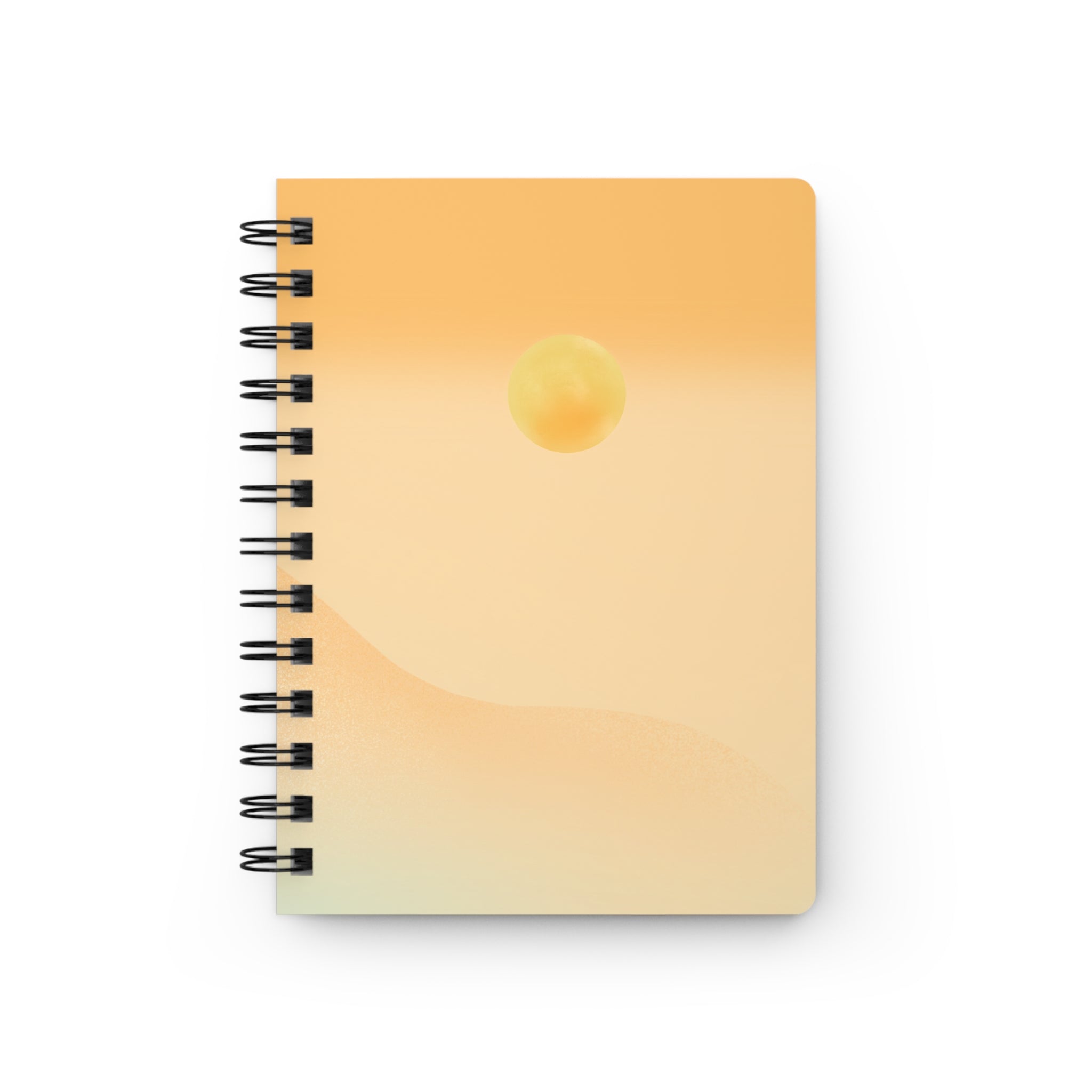 Sunrise Minimalist Spiral Journal — Sunset Gradient Notebook