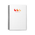 Copy of Bunny Trio Spiral Notebook — "The Bravest Hares" Ruled Journal