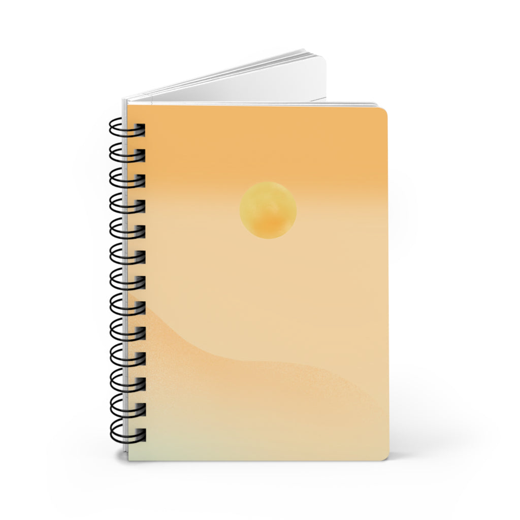 Sunrise Minimalist Spiral Journal — Sunset Gradient Notebook