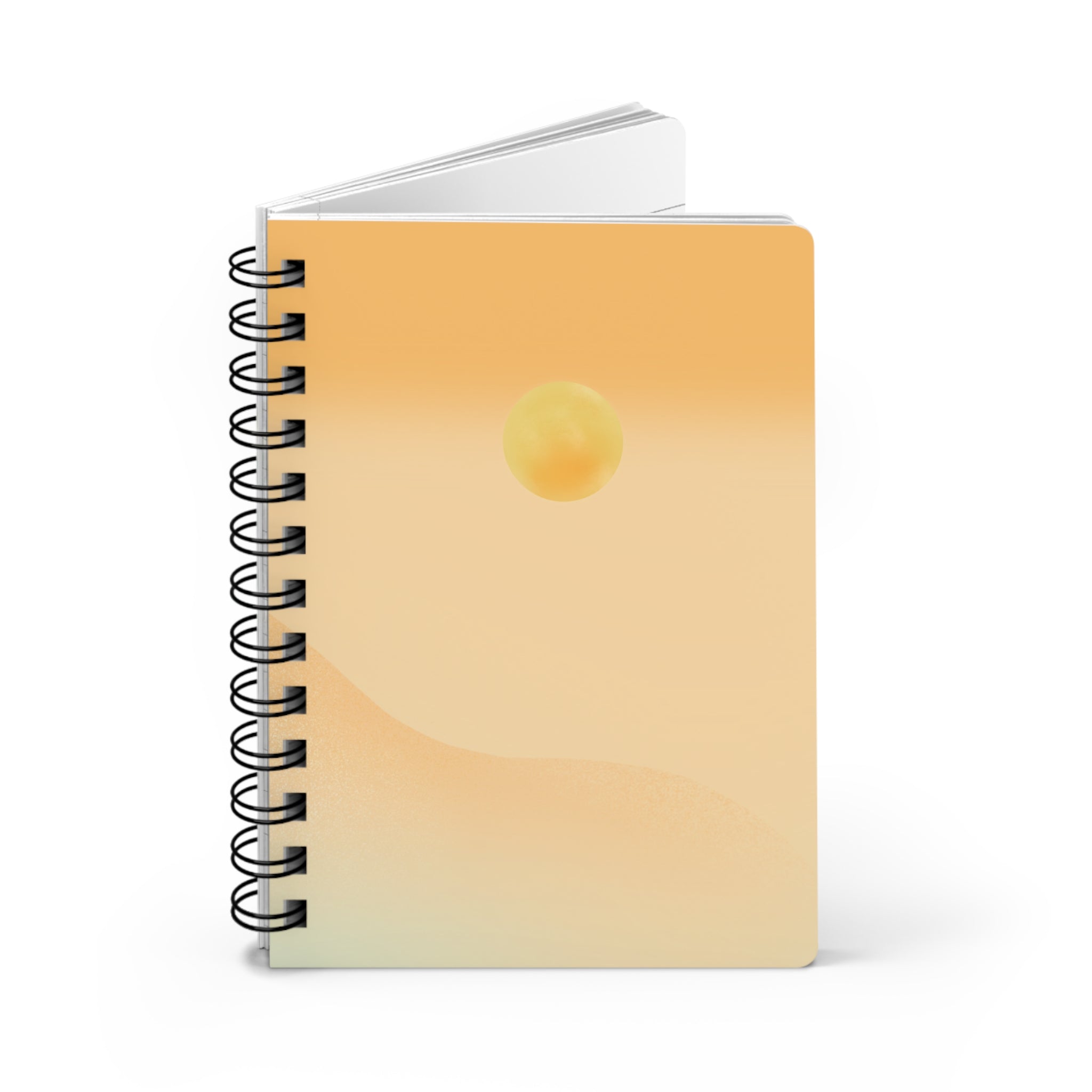 Sunrise Minimalist Spiral Journal — Sunset Gradient Notebook