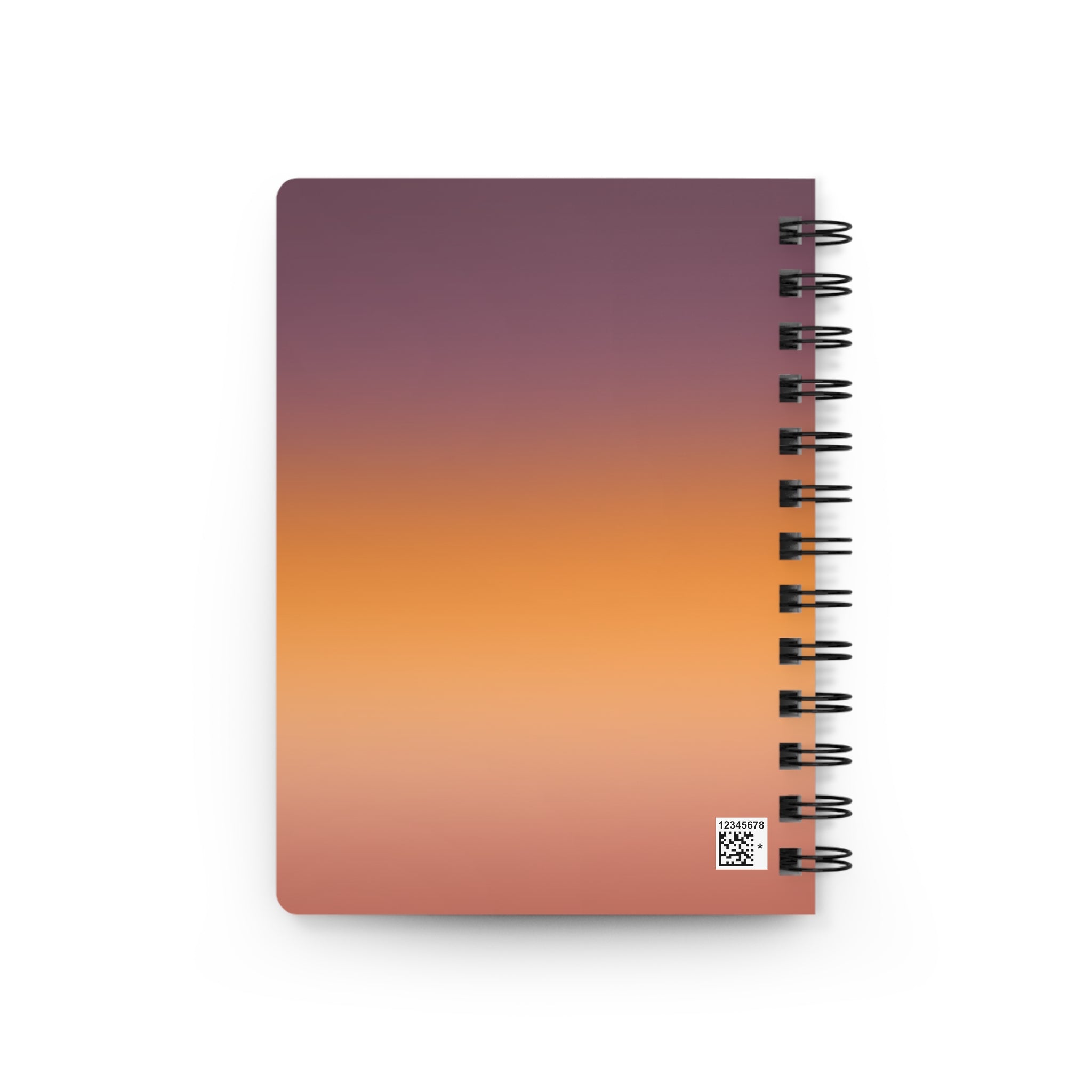 Sunset Gradient Spiral Journal — Sunrise Minimalist Notebook