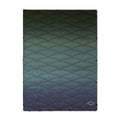 Embroidered Ombre Puffer Blanket — Cozy Quilted Throw for Camping & Home