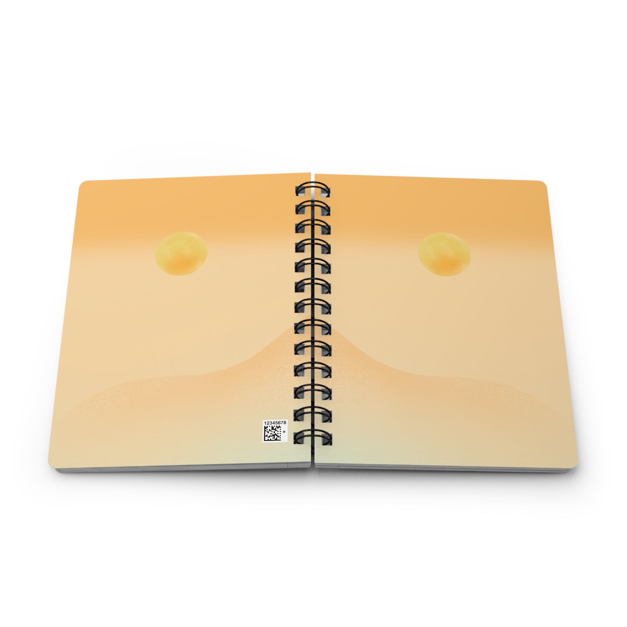 Sunrise Minimalist Spiral Journal — Sunset Gradient Notebook