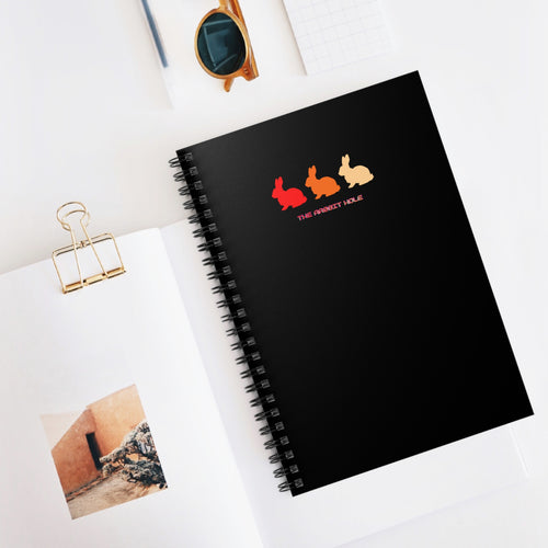Bunny Trio Spiral Notebook — "The Bravest Hares" Ruled Journal