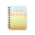 Good Morning Spiral Journal — Pastel Gradient Notebook for Daily Notes & Morning Routines