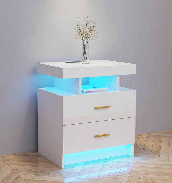 Smart LED Nightstand with Charging